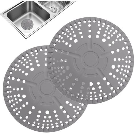 Collecteur de cheveux pour bonde de Forme Ronde Anti-Bouchon Anti-Odeur 2 Filtres bonde lavabo silicone Accessoires Salle Bain Produits Bain Pour Les Toilettes Camping-Car Plomberie Appartement (1/5)