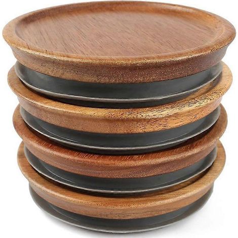 Regular bouche pot couvercles, en bois pot tops, canning couvercles (1/5)