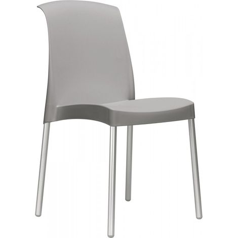 SEDIA JENNY confezione da 6 pezzi colore grigio chiaro (1/4)