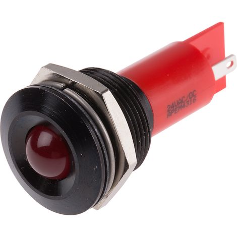 Voyant LED lumineux Rouge RS PRO, dia. 19mm, IP67 ( Prix pour 1 )