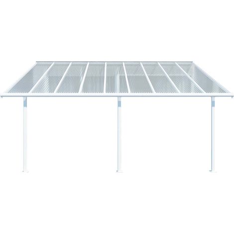 Palram - Canopia abri de terrasse aluminium Sierra  Blanc  299x555x305 cm