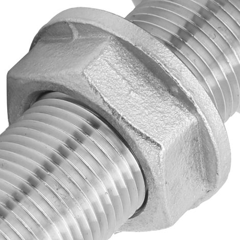 Raccord de Coque en Acier Inoxydable MJS022 pour Bateaux et Yachts, Sortie de Tuyau 3/8 Pouce