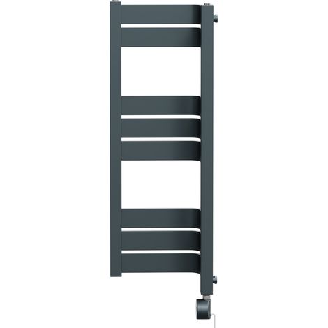 Miller Anthracite 850mm x 300mm Incorner Digital Thermostatic Electric Heated Towel Rail (1/5)