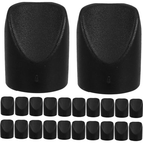 Embouts stabilisateurs en forme de V pour pieds chaises métal et rembourrés, 30 nylon noir 7/8 po, (1/5)