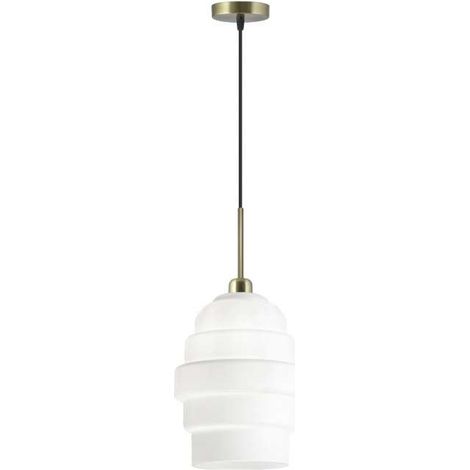 Colgante modelo Amber acabado cristal blanco, 30cm(alto) 20cm(ancho) 20cm(fondo) (1/2)
