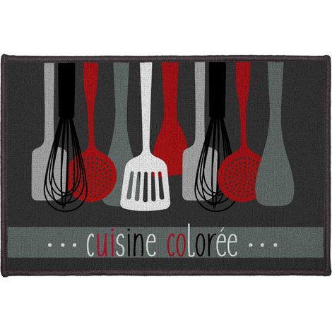 Tapis de Cuisine "Cuisinette" 40x60cm Gris