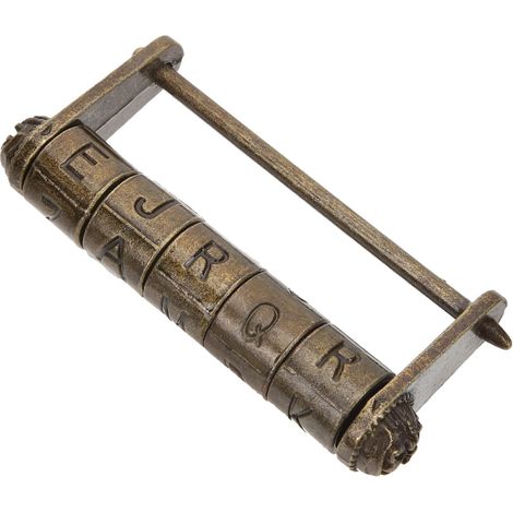 combinaison r tro vintage et cadenas en cuivre grav serrure