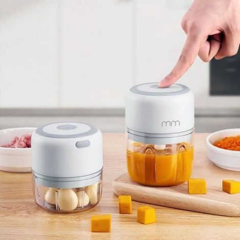 Robot Coupant Rechargeable - Batterie Intégrée 2000 Mah - Pour Préparation Cuisine Rapide - 1 Pièce