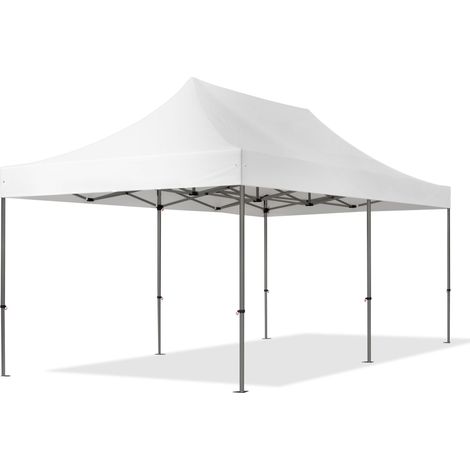 TOOLPORT PopUp Gazebo Party Tent 3x6m - without side panels PREMIUM 100% waterproof roof marquee white