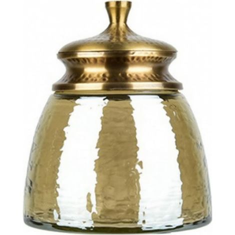 Elegant Glass Jewelry Box Sculptural Rounded Silhouette, Chinese-Inspired Handmade Jewelry Jar, Compact, Long, Dressing Table, Entryway (1/5)