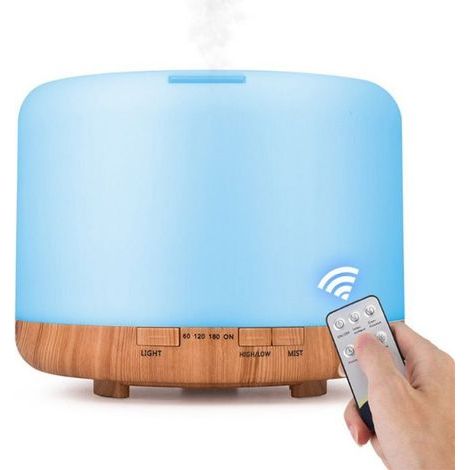 500 ml Diffusor für ätherische Öle, romantisches 7-Farben-LED-Licht - Das beste Geschenk für Weihnachten und Neujahr.