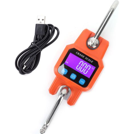 WH-C06 Balance numérique rechargeable suspendue Mini balance à grue Balance électronique à crochet pour la maison (Orange) (1/5)