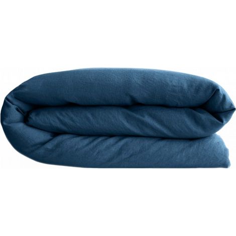 Housse de couette Palace 100% coton teint lavé Vent du sud - Palace Marine - Housse de couette 200 x 200 cm