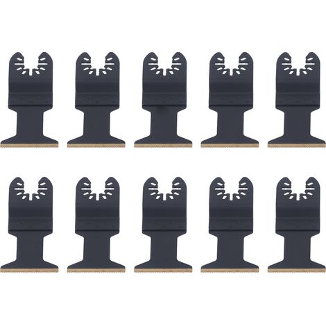 GARRYFIZH Jeu de 10 lames de scie oscillante multi-outils HSS HCS avec revêtement de surface anticorrosion