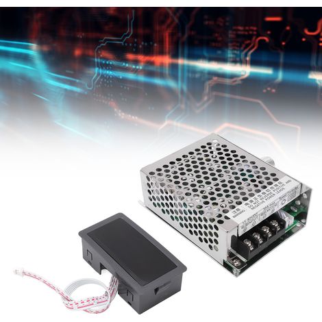 Contrôleur de vitesse pour moteur CC à modulation de largeur d'impulsion (PWM), contrôleur de moteur à affichage numérique, 12 V-80 V CC (1/5)