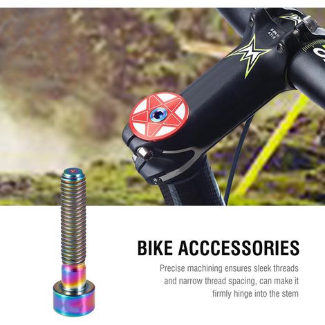 1 Titan-Fahrradvorbau, M6-Gewindeschraube, Fahrradzubehör (M6-30 farbig) (1/5)