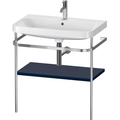 Duravit Happy D.2 Plus c-shaped Set mit Metallkonsole, 775x490mm,