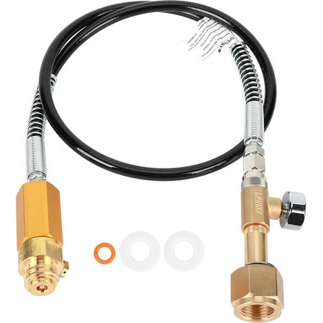 Tuyau Soda Haute Pression Noir avec Kit Accessoires 3000psi CGA320 pour SodaStream (1/5)
