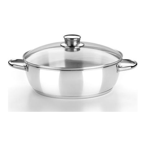 Rustidera con Tapa de Cristal Óptima 26 cm MONIX