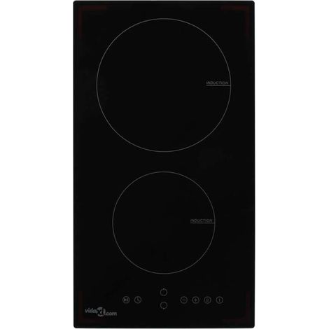 vidaXL Piano Cottura a Induzione 2 Zone e Controlli Touch Vetro 3500 W (1/4)