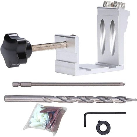 Gabarit de perçage pour trous de poche, travail du bois, poinçon coudé, guide de perçage pour bois, accessoires