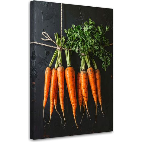 Quadro su tela, Carote mazzetto di verdure, 70x100 (1/5)