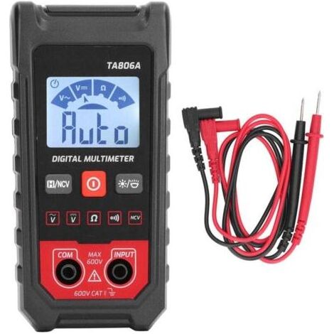 BUNTHAUS PA Multimètre Numérique Portable avec Mesure Automatique Voltmètre Ampèremètre Ohmmètre (1/4)