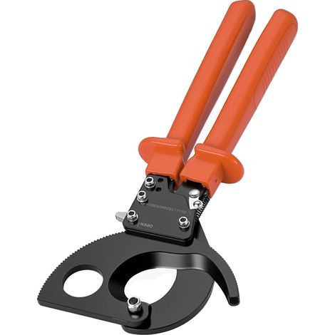 Cortacables, mecanismo de trinquete, mangos antideslizantes, 32,5 cm, 800 MCM (1/2)
