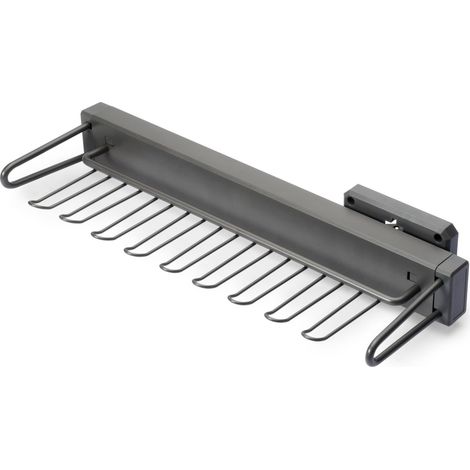 Emuca Porta corbatas lateral extraíble titanio 445 mm (1/5)