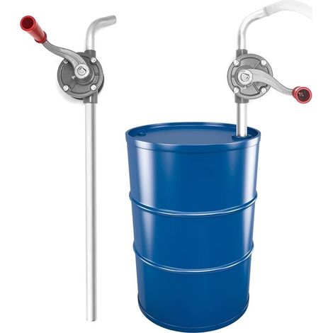 Pompe manuelle rotative 5L – Aluminium renforcé – Débit 5L – Compatible essence, huile moteur et liquides non corrosifs (1/5)