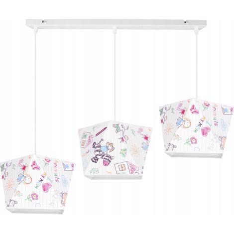 Lustre suspendu pour enfants avec abat-jour (1/5)