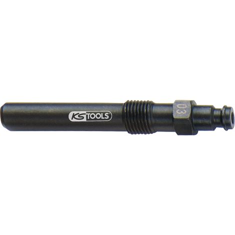 KS Tools - Adaptateur pour bougies de préchauffage, M12x1,25 avec filetage extérieur, longueur 87 mm - 150.3664