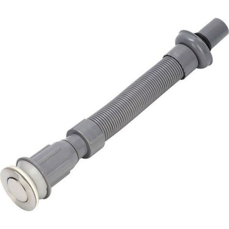Tuyau De Vidange - Siphon Type S Universel Pour Évier Et Lavabo - Diamètre 6 Cm Longueur Extensible Jusqu'à 80 Cm - Gris - 1 Pièce (1/5)