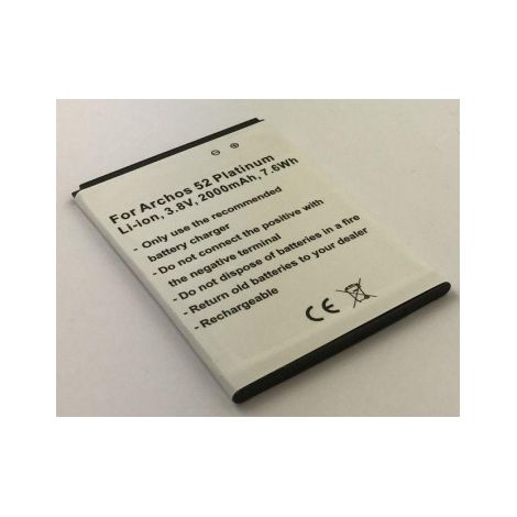 batería smartphone Archos ac52pl 2000 mAh 3.8 V