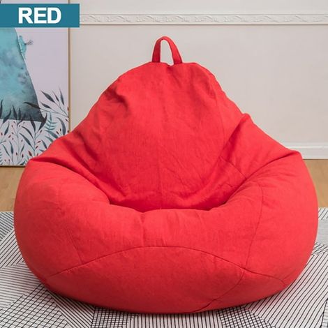 Housse de fauteuil poire géant 100x120cm, couverture de canapé pour adulte et enfant, housse de siège relax pour gamer, cosy lounge d'intérieur, sans rembourrage (1/4)