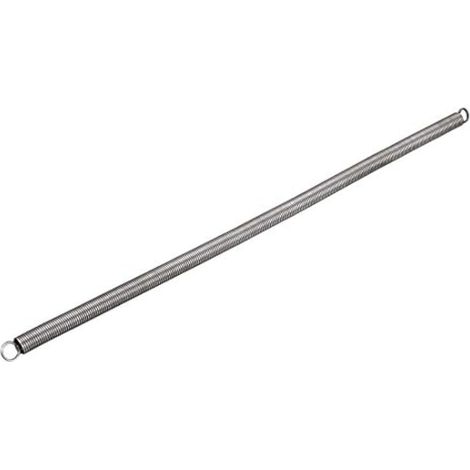 Ressort de traction : diamètre du fil 1mm, diamètre extérieur 9mm, longueur libre 300mm, petit ressort en acier à double crochet. (1/3)
