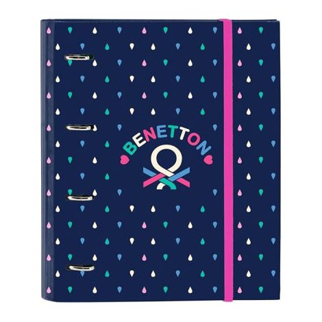 Carpeta de anillas Benetton Drop Multicolor 27 x 32 x 3.5 cm
