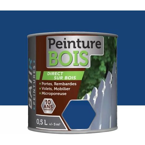 Peinture Bois BÂTIR Marine 0,5 L (1/2)