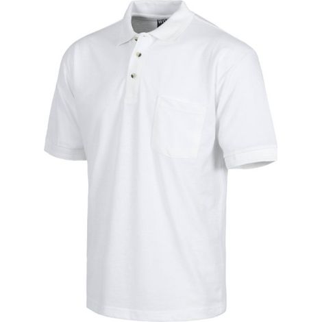 Polo industrial manga corta con bolsillo en el pecho WORKTEAM S6502 3XL Blanco