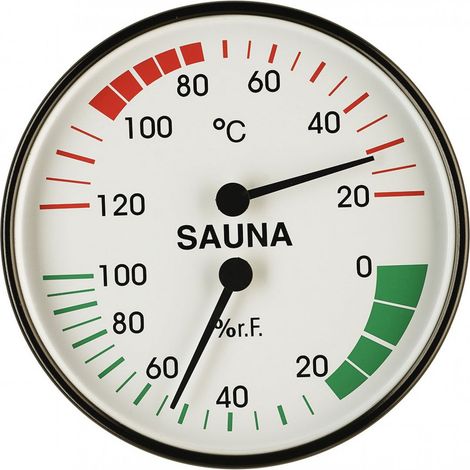 Infraworld Klimamesser 100 mm Durchmesser Saunazubehör Saunamessgerät S2212