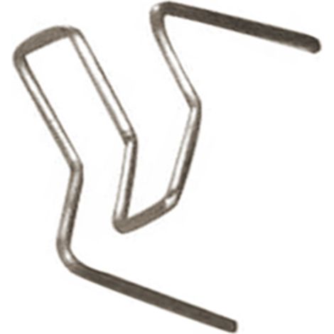 Agrafes plates à chaud universelles 100 pièces/ensemble prédécoupées 0.6mm-0.8mm pour outil de soudage de réparation d'agrafeuse en plastique (1/5)