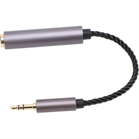 Câble adaptateur professionnel 6,35 mm femelle vers 3,5 mm mâle, adaptateur audio stéréo 1/4 pouce vers 1/8 pouce pour amplificateurs, guitares, pianos, téléphones portables et ordinateurs portables (1/5)