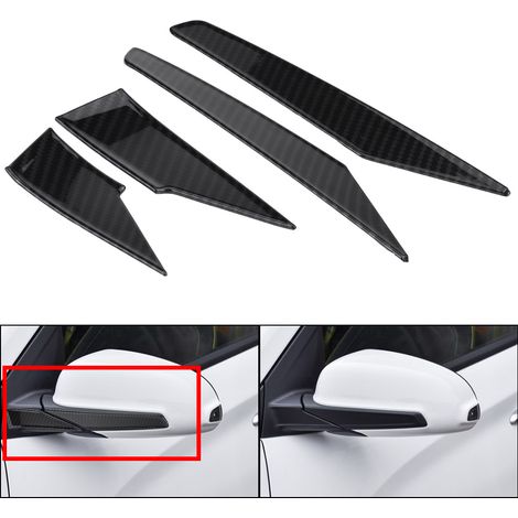 Garniture de moulure de rétroviseur en fibre de carbone pour Hyundai Encino Kona 17-20 SUV (1/5)