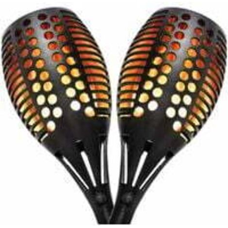 DEESSE SHOP-Éclairage torche solaires d'extérieur, jardin, Décoration de Jardin, lampe flamme solaire étanches à 96 LED avec de Effet Flamme, Étanche IP65 (2 pièces) - RWLampe solaire (1/3)
