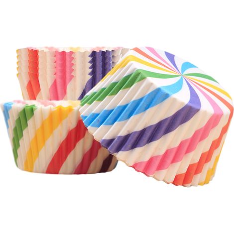 Cupcake Liners - 400 Pièces - Papier Kraft Imprimé - Diamètre 5 cm - Pour Muffins Et Gâteaux - Lot Multicolore (1/5)