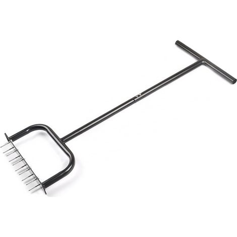 Escarificador de suelo portátil, de múltiples púas y de pie, herramienta para el cultivo del suelo en céspedes y huertos, herramienta manual de limpieza de jardines. (1/5)