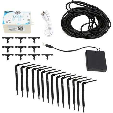 Arroseur Automatique Intelligent Programmable via Application avec Tuyau 10m et 10 Goutteurs en ABS pour Jardin (1/5)