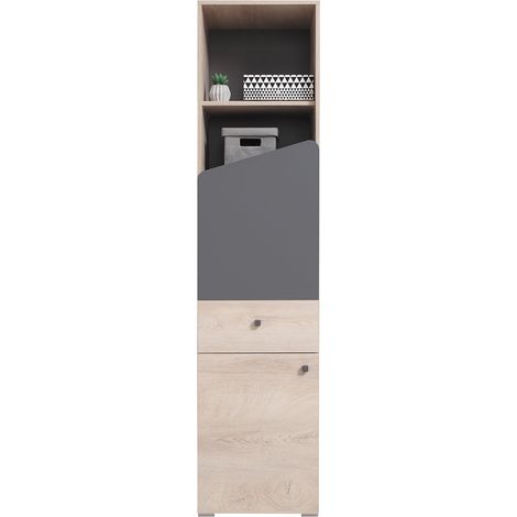 Standregal in Eiche mit anthrazit DIAMANTE-133
