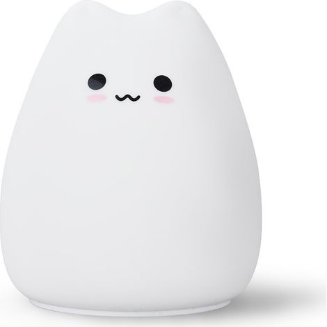 Lampara Nocturna Gato Silicona - Luz Led Cambiante - Para Habitacion Infantil - 1 Unidad (1/5)