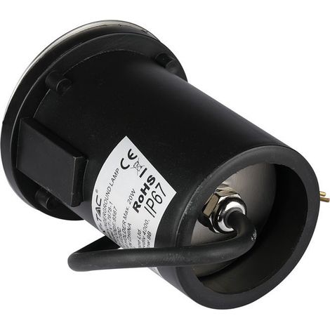 Portalámparas de suelo transitable V-TAC MR16, color negro y acero, 1 haz de luz, IP65 (1/5)